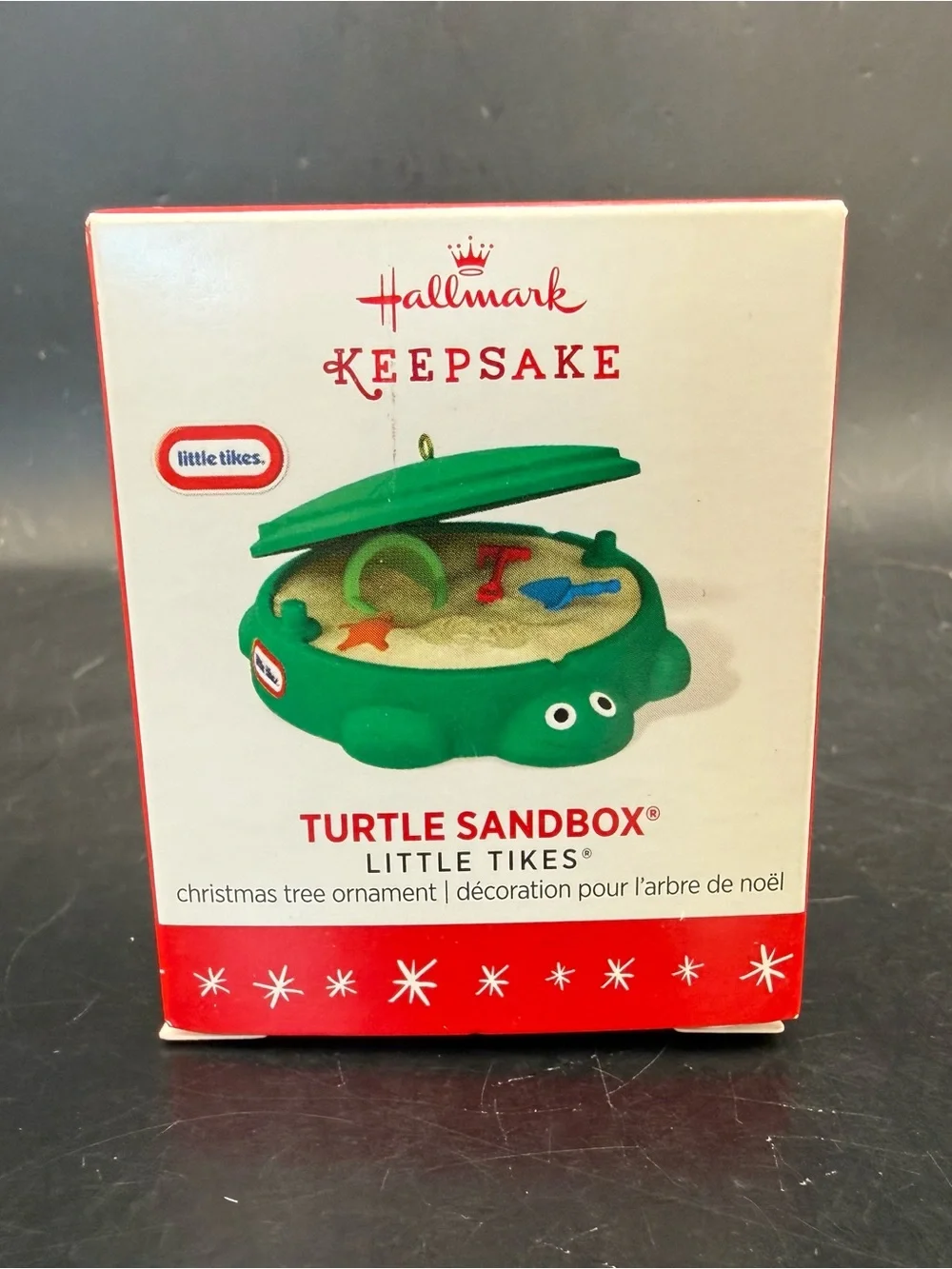 New Hallmark Keepsake 2016 Little Tikes Turtle Sandbox Mini Christmas Ornament